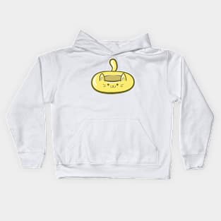 swim ring cat Kids Hoodie